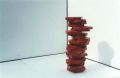 Formes rouges sur dalles blanches. (Installation). Un autre exemple de disposition. - 1994/1995